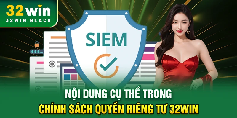 Nội dung cụ thể trong chính sách quyền riêng tư 32WIN